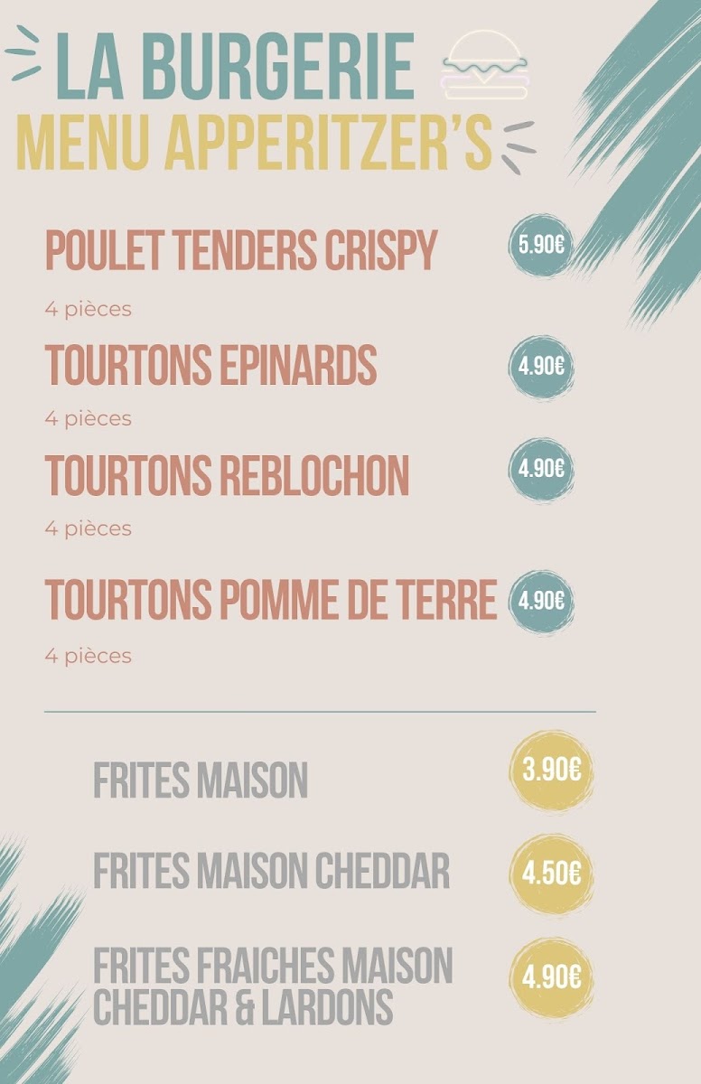 Menu La Burgerie - Grenoble-3